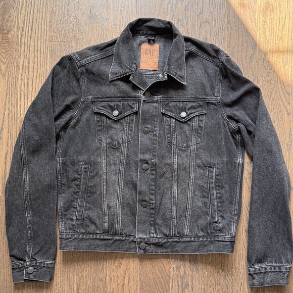 Gap Men's Cropped Trucker Jean Jacket - Medium - Picture 1 of 7